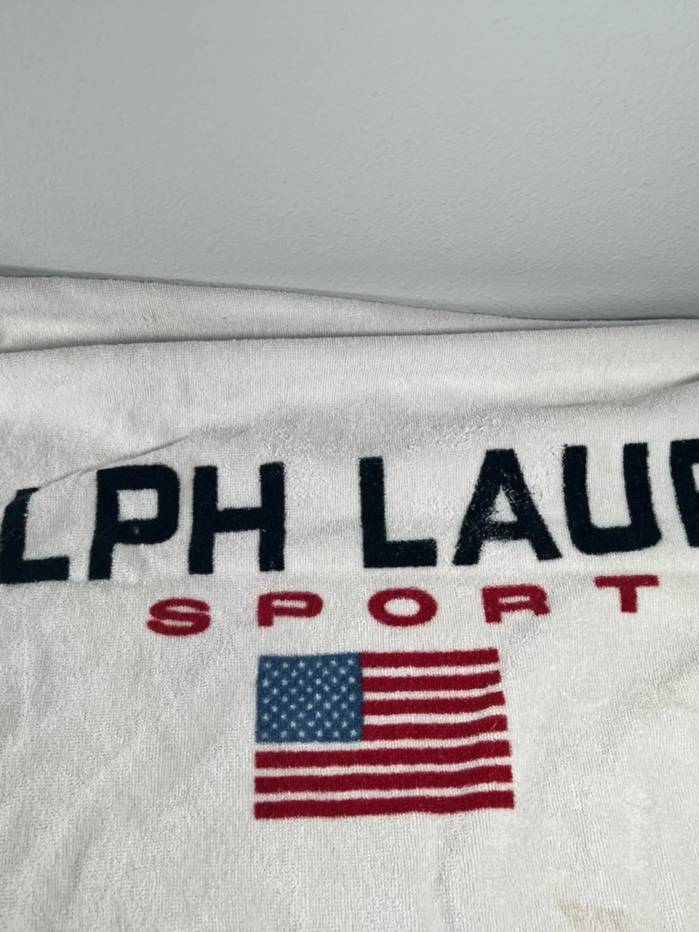 Vintage Ralph Lauren‎ Sport Teddy Bear Graphic Beach Towel